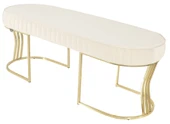 Viego Gold Striped Bench Puf thumbnail 8