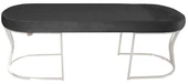 Viego Silver Smooth Bench Puf thumbnail 3