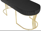 Viego Gold Striped Bench Puf thumbnail 4