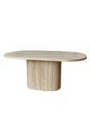 Lucca Oval Traverten Masa, 90x170 thumbnail 5
