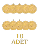 10 Adet Eski Tarihli Çeyrek Altın thumbnail 2