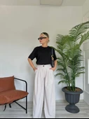Kadın Basic Tshirt Siyah thumbnail 3