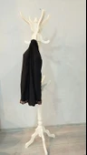 NİVEMESHOME AYAKLI AHŞAP KREM ASKILIK 175 CM thumbnail 5