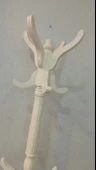 NİVEMESHOME AYAKLI AHŞAP KREM ASKILIK 175 CM thumbnail 2