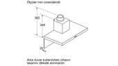 Bosch DWB95BC50T Davlumbaz Duvar Tipi Paslanmaz Çelik thumbnail 11