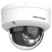 Hikvision 2 MP Smart Hybrid Light IR Fixed Dome IP Network Kamera thumbnail 1