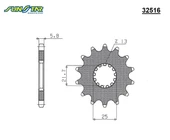 ÖN DİŞLİ TRIUMPH TRIDENT 660cc 2021-2024 thumbnail 2