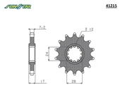 ÖN DİŞLİ HONDA CBR 600F 600cc 1997-2013 thumbnail 2