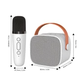 Jwin BK-320 Mikrofonlu Bluetooth Hoparlör - Beyaz thumbnail 5