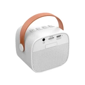 Jwin BK-320 Mikrofonlu Bluetooth Hoparlör - Beyaz thumbnail 3