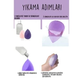 Tatlı Armut Görünümlü 4 Adet Makyaj Süngeri Şık Bakım Seti thumbnail 4
