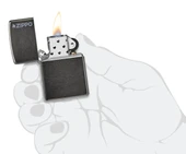 Zippo Classic Grey Logo Dizayn Çakmak thumbnail 4