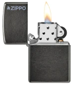 Zippo Classic Grey Logo Dizayn Çakmak thumbnail 3