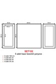 DECOZZA Boyanabilir 5 Adet Hazır Çerçeve 2,5 Cm (SET102) thumbnail 1