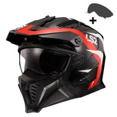 LS2 DRIFTER TRIALITY KIRMIZI KASK (ÖN ÇENE ÇIKARILABİLİR) thumbnail 2