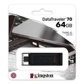 Kingston DT70 64GB USB-C 3.2 Gen 1 Type-C Flash Bellek thumbnail 4