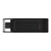 Kingston DT70 64GB USB-C 3.2 Gen 1 Type-C Flash Bellek thumbnail 1