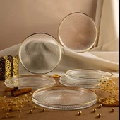 Fecra Loren 6 Parça Servis Seti 21 cm Gold Fileli thumbnail 6