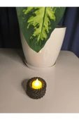 Örgülü Halat Tarzı Tealight Mumluk thumbnail 2