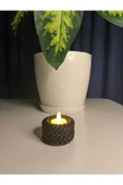 Örgülü Halat Tarzı Tealight Mumluk thumbnail 1