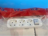 Vira 3lü 2mt Anahtarlı Topraklı Priz thumbnail 1