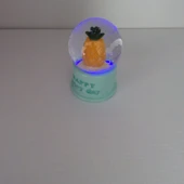 Ananaslı Renkli Işıklı Kar Küre Mini thumbnail 3