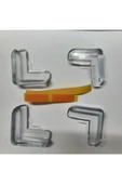 4'lü Silikon V Tipi Şeffaf Köşe Koruyucu thumbnail 2