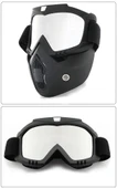 JET KASK MASKESİ AYNALI GRİ thumbnail 1
