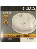 (2 Adet) Cata Pilli Duman Dedektörü Hassas Algılamalı thumbnail 2