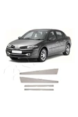 BRSPLAST  Renault Megane 2 Uyumlu Krom Kapı Direği 4 Parça Paslanmaz Çelik thumbnail 2