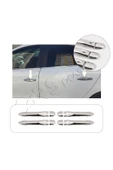 BRSPLAST  Renault Megane 3 Uyumlu 2009-2016 Krom Kapı Kolu 4 Kapı 4 Kapı Sensörlü Paslanmaz Çelik thumbnail 1