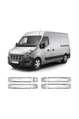 BRSPLAST  Renault Master Uyumlu 2010 Ve Üzeri Krom Kapı Kolu 4 Kapı Paslanmaz Çelik thumbnail 1