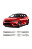 BRSPLAST  Seat Leon 3 Uyumlu 2012-2020 Krom Kapı Kolu 4 Kapı Paslanmaz Çelik thumbnail 1