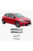 BRSPLAST  Renault Clio 4 Uyumlu 2012-2019 Krom Kapı Kolu 4 Kapı 2 Kol Sensörlü Paslanmaz Çelik thumbnail 1