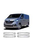 BRSPLAST  Renault Trafic 3 Uyumlu 2014-2024 Krom Kapı Kolu 4 Kapı Paslanmaz Çelik thumbnail 1