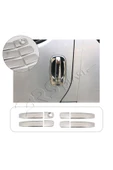 BRSPLAST  Opel Vivaro Uyumlu 2004-2014 Krom Kapı Kolu 4 Kapı Paslanmaz Çelik thumbnail 2