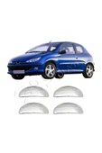 BRSPLAST  Peugeot 206 Plus Uyumlu 1998-2012 Kapı Kolu 4 Kapı Paslanmaz Çelik thumbnail 1