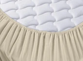 Cotton Collection Ranforce Çift Kişilik Fitted Krem thumbnail 2
