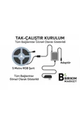 Rgb Şerit Led Set 5 Metre, Kumanda ,Adaptör thumbnail 4