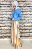 Moda Çizgi Tesettür Elbise thumbnail 2