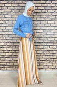 Moda Çizgi Tesettür Elbise thumbnail 3