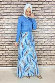 Moda Çizgi Tesettür Elbise thumbnail 5