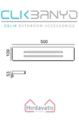 ÇELİK BANYO Paris DKP Etejer 50cm Mat Siyah thumbnail 2