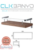 ÇELİK BANYO Paslanmaz Pirinç Selvi Etejer 30cm thumbnail 1