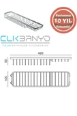ÇELİK BANYO KÖPRÜ SÜNGERLİK & SABUNLUK thumbnail 2