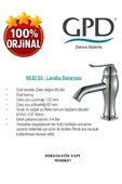 GPD Tauro MLB150 Lavabo Bataryası thumbnail 4