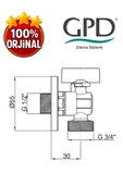 GPD CM02 Küresel Çamaşır Musluk thumbnail 2