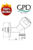 GPD CMS30-2 Çamaşır Musluk (Rakorsuz) thumbnail 2