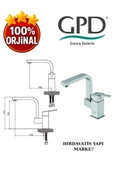 GPD Ritmo MTL85 Tek Gövde Lavabo Bataryası thumbnail 3