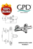 GPD TBB01 Termostatik Banyo Bataryası thumbnail 3